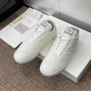 chloe low top sneakers white