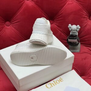 chloe white casual sneakers