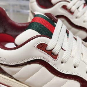 gucci re web sneakers white red