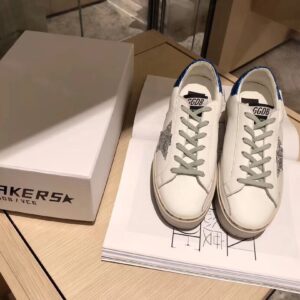 golden goose hi star sneakers blue tail