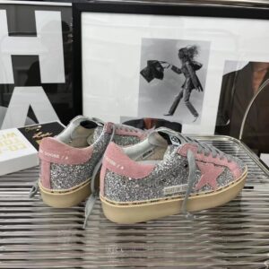 golden goose hi star sneakers glitter pink