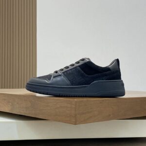 ferragamo napa leather sneakers black