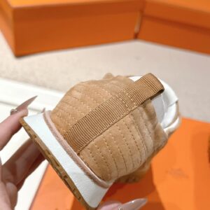 hermes jet suede sneakers beige