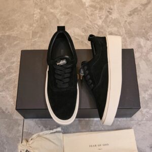 fear of god fog101 suede sneakers black