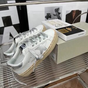 golden goose hi star sneakers silver