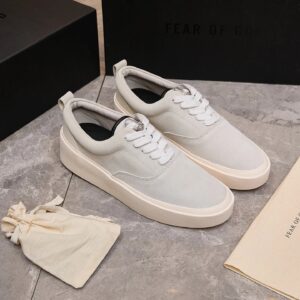 fear of god fog101 suede sneakers white