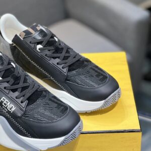fendi flow men's fashion sneakers black