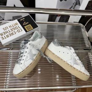 golden goose hi star sneakers silver