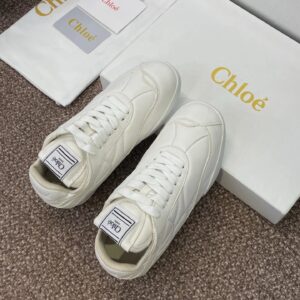 chloe low top sneakers white