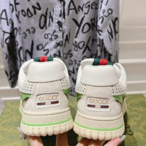 gucci re web sneakers white green