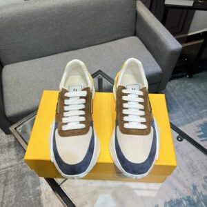 fendi flow men's fashion sneakers yellow