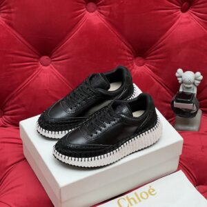 chloe black casual sneakers