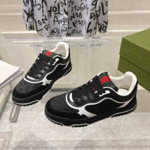 gucci re web sneakers black white