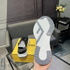 fendi flow men's fashion sneakers black