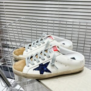 golden goose superstar sabot blue