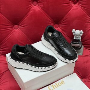 chloe black casual sneakers