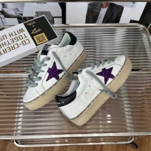 golden goose hi star sneakers black purple