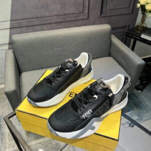 fendi flow men's fashion sneakers black