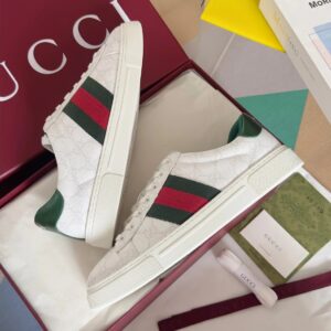 gucci ace bee sneakers white