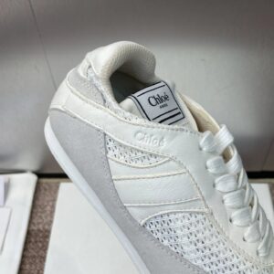 chloe white leather sneakers