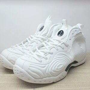 comme des garons x nike air foamposite one sp homme plus retro basketball shoes white