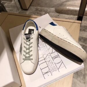 golden goose hi star sneakers blue tail