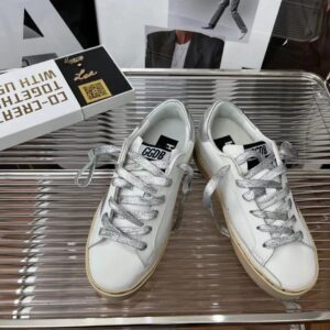 golden goose hi star sneakers silver