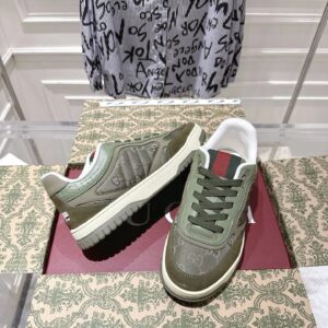 gucci re web sneakers olive