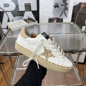 golden goose hi star sneakers brown gold