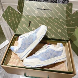 gucci re web sneakers white blue
