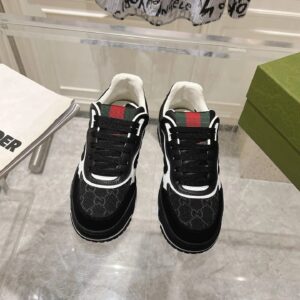 gucci re web sneakers black white