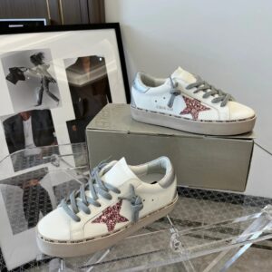 golden goose hi star sneakers pink star