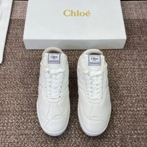 chloe low top sneakers white