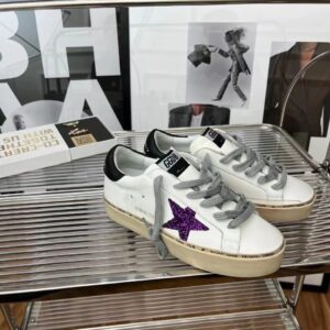 golden goose hi star sneakers black purple