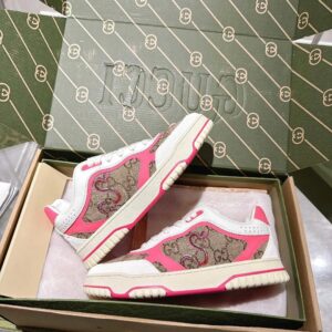 gucci re web sneakers white pink