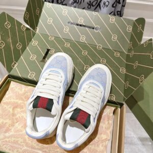 gucci re web sneakers white blue