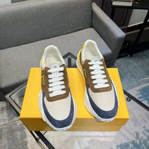 fendi flow men's fashion sneakers yellow