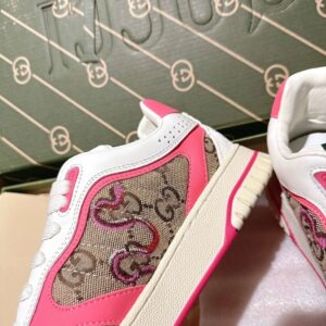 gucci re web sneakers white pink