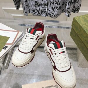 gucci re web sneakers white red