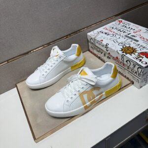 dolce & gabbana sneakers white yellow