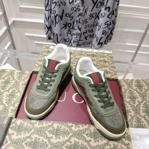 gucci re web sneakers olive
