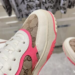 gucci re web sneakers pink beige
