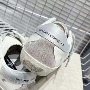 golden goose superstar sneakers silver