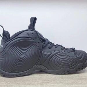 comme des garons x nike air foamposite one sp homme plus retro basketball shoes black