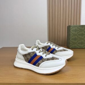 gucci ​re motion premium sneakers white gray