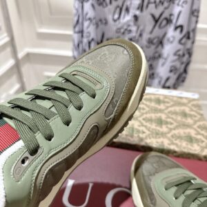 gucci re web sneakers olive