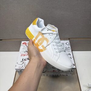 dolce & gabbana sneakers white yellow