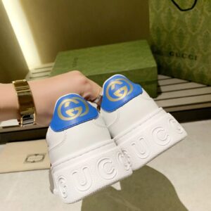 gucci casual sneakers white blue