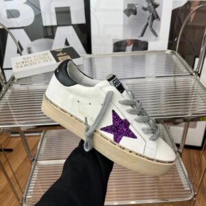 golden goose hi star sneakers black purple