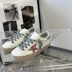 golden goose hi star sneakers pink star